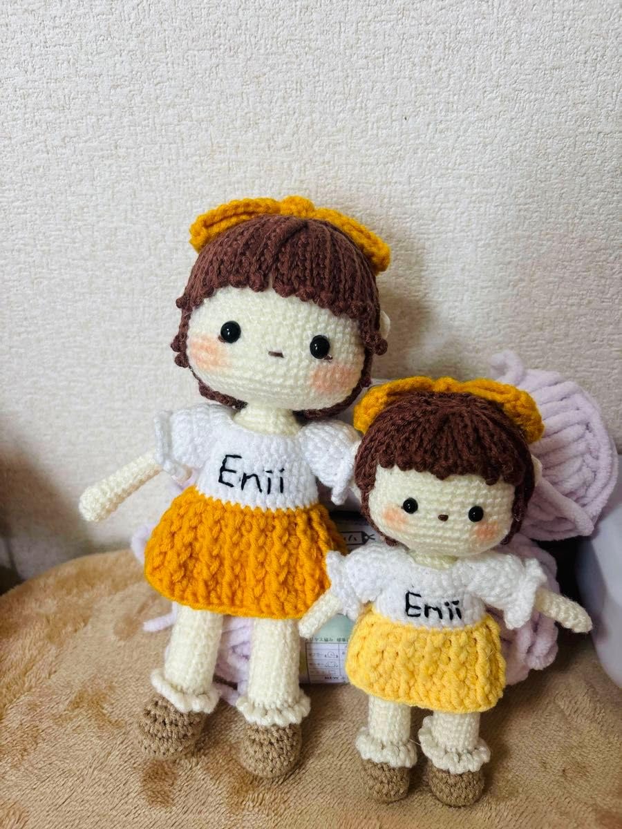 Amazon.co.jp: 編みぐるみ 女の子 手作り かわいい ハンド ド 人形 1個